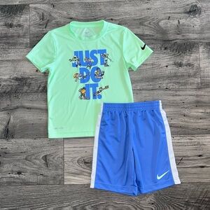 Boys Nike Dri-Fit T-Shirt and Shorts Set